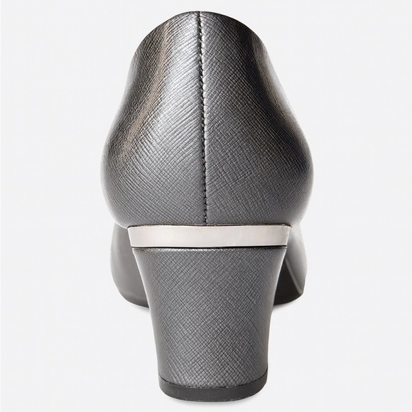 Soft Style by Hush Puppies Women’s Deanna Dress Pump Pewter Metallic 6 Wide NWOT - Picture 5 of 5